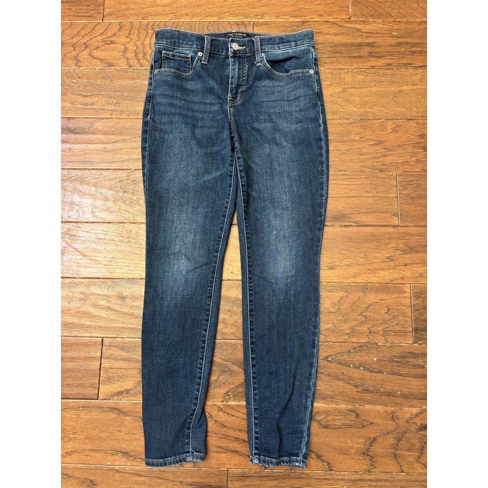 Lucky Brand Ava Mid Rise Skinny Jeans Women's 8/29R Medium Wash Stretch Denim